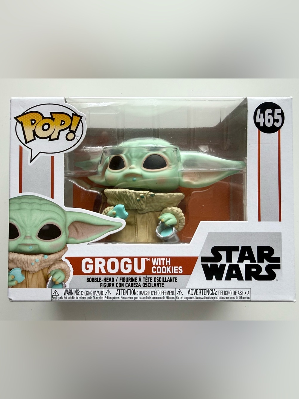 Funko Pop! Grogu with Cookies Vinyl Figure - Green & Tan